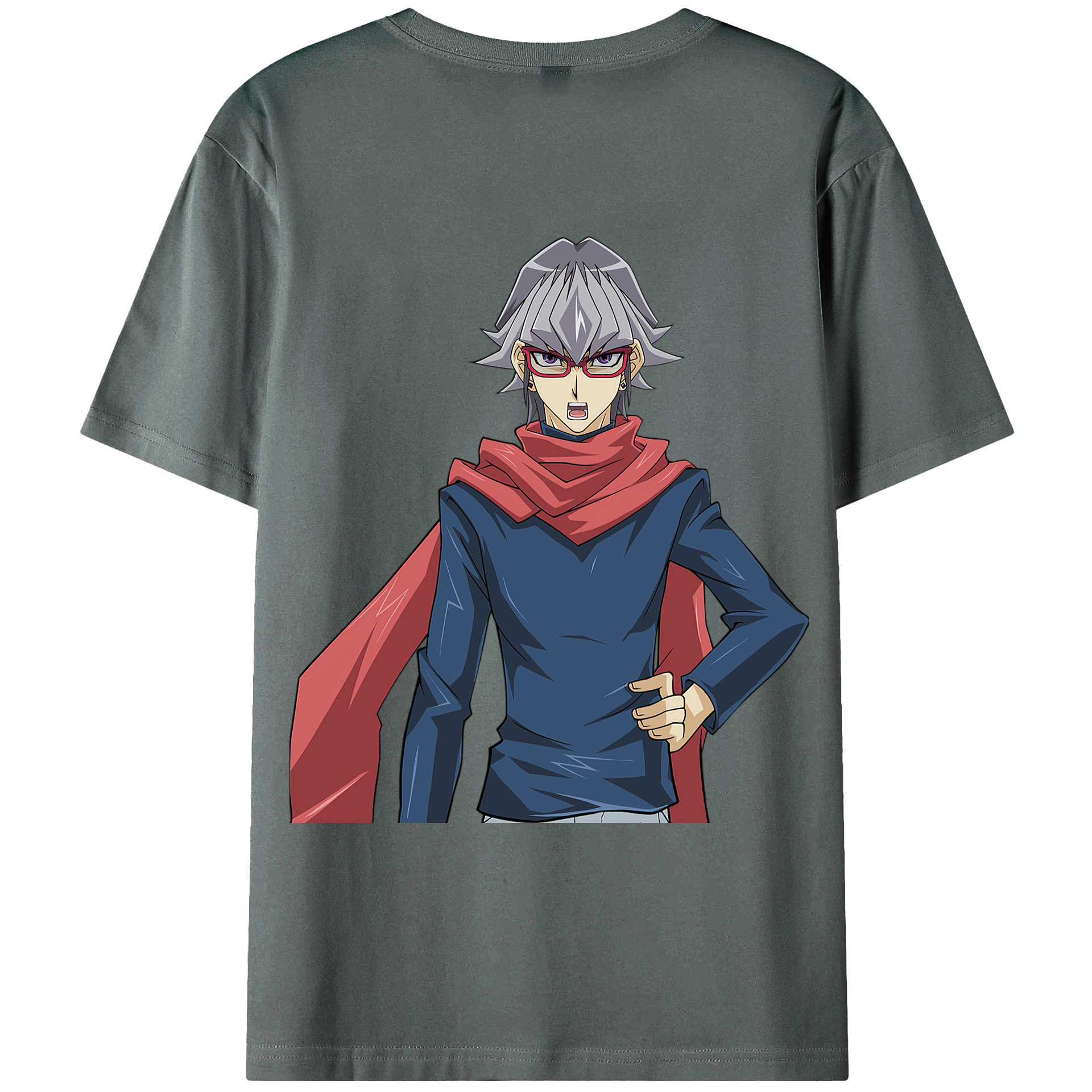 （画像用） 遊☆戯☆王 Yu-Gi-Oh! 綿100％ メンズ半袖Tシャツ（バックプリント） 通気性